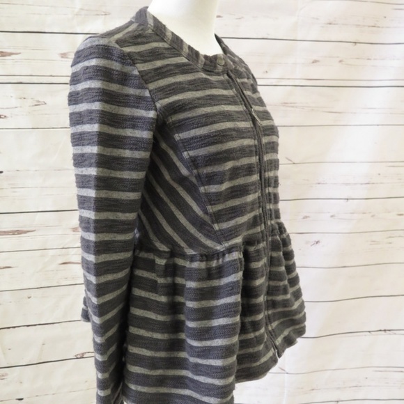 Free People Striped Peplum Jacket - Picture 3 of 6